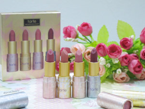 #throwback to my old #blogpost. Totally in love with these #travelsize #Tarte #amazonianbutter #lipsticks 