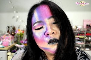 My attempt to recreate one of @jamescharles look. I kno it is imperfect.. But I had lots of fun during the process!  Glad I pushed myself to try it out.
.
And since I don't have black lipstick, I colored my lips with black liner and black eyeshadow 😛
.
What do you think guys? I can use some advices here.. Thank you! 🙏
.
#blossomshine #makeup #makeuptalk #bunnyneedsmakeup #jamescharles #jamescharlesmakeup #clozetteid #selfie #recreate #beautyguruindonesia #bsdmua #muajakarta #muatangerang #beautybloggerindonesia #beautybloggertangerang #bunnyneedsmakeup #Beautiesquad #nofilter #indobeautgram
