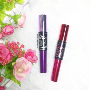 My current Favorite Mascaras - @maybelline The Falsies Push Up Mascara Duo 💖
.
The Maybelline Falsies Push Up Angel (purple packaging) gives a natural result. Perfect for daily look. Or effortless no makeup makeup look. It is my beauty hack when I am too lazy to apply eyes makeup, but still want to look great. Also, it helps me to look alive on days when I got lack of sleep.
.
The Maybelline Falsies Push Up Drama (red packaging), on the other hand,  gives a more dramatic result. It can be used for both day and night look, as it helps giving more volume to the lashes. So, if you have short lashes, this mascara may help you. I usually use this mascara to I attend events. Perfect partner for smokey eyes or other glam look style.
.
Have you tried this? Which one is your favorite?👀
.
#blossomshine #maybellineindonesia #dramaticlashes #naturallashes #makeuptalk #beautybloggerindonesia #beautiesquad #flatlay #clozetteid #favoritemascara #bloggerperempuan #BloggerIndonesia #kbbvmember #femalebloggers #femaledailynetwork #femaledaily