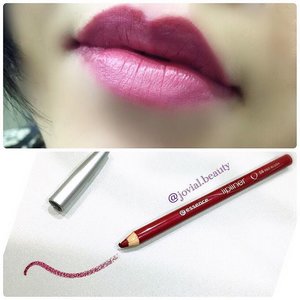 Today's #lipswatch is the @essence_cosmetics #lipliner in Red Blush 💋 #jovialbeauty #clozettegirl #clozetteid #clozette #makeup #flatlay