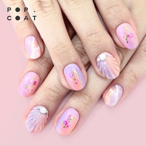 Get my mermaid nails done by @popcoat . What do you think?💕💖🐚Thank you so much for always made a great one!❤️
.
.
.
#clozetteid #popcoat #nailart #nailpolish