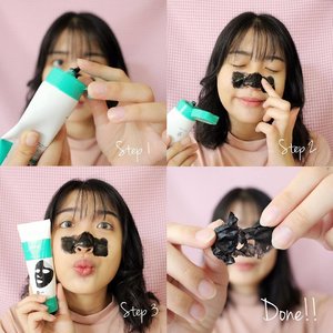 #deahamdanreview is back again with @charis_official @w.lab PEEL OFF SEBUM MASK.Step 1. Put some amount of the mask on your faceStep 2. Here I put on my nose since I want to get rid of my comedo & sebum 👃🏼Step 3. Wait for 20-30 minutes until it dries perfectly, you will feel cooling effect 🌬❄️Step 4. Peel off your mask !! So easy right! I really like the feeling when I peel my mask 🙈✨👃🏼.I really like this mask! Give it 5 out of 5 since I really like this kind of mask and it will save my money on buying porepack🙈 buy this product through my link -> hicharis.net/deahamdan . Happy shopping!🛍 #clozetteid