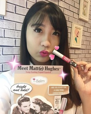 Things that I love from @thebalmid is this Meet Matt(e) Hughes Long Lasting Liquid Lipstick, I love it from the first swatch on my lips, really really kissproof and not transfer-able. There are 8 colours that really suitable for every ocassion! This one I'm using "Chivalrous" . So cutee!! 💕💕 @lotte_avenue @clozetteid @thebalmid #clozettexlottebeautyclubxthebalmid #beautyin5minutes #clozetteID