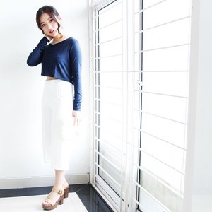 Been eye-ing for white culottes and thanks to @eclaircollection for the perfect one!
#clozetteid