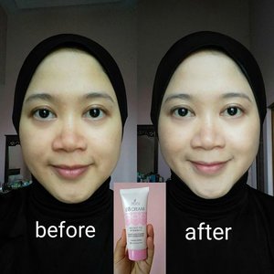 Okay this is the first time I tried a beauty product then made the comparison before after for it. Hmm okay maybe I once used it for lipstick,hahaha. It's Pixy BB Cream Bright Fix. On the left is my bare face before applying the cream. And on the right side is the result. I was kinda worried about the shade available at store, it's cream. It turned out quite well on my face skin. It's instantly brighter and covers blemishes quite good. However, I think it maybe not suitable for dry skin face. Overall, it's worth to try. #clozetteid #beauty #starclozetter #pixybbcream #pixybbcreambrightfix #bbcream #beforeafter #makeup #review #indonesianblogger #bloggerbabes