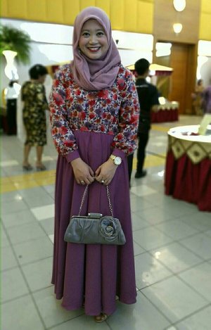 Flowery for a wedding party. #clozetteid #clozettemobileapp #hijab #ootd