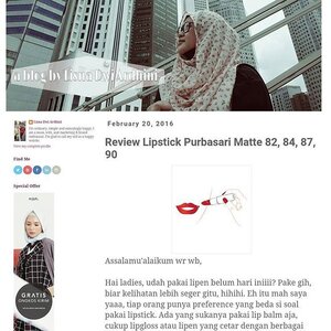 Lagi belajar review make up item. Biasanya ngga pede aja gitu karena emang ngga jago dandan, hahaha. Udah telat si ya review tentang si #purbasarimatte Tapi tak apalah yaaa.. http://www.lisnadwi.com/2016/02/review-lipstick-purbasari-matte-82-84.html Link on my bio yaaa.. Cc: @purbasari_indonesia #clozetteid #blogger #makeup #lipstick #review #starclozetter
