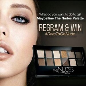 I still need to learn a lot to do make up on my own but I always want to make something bold and glam with The Nudes Palletes from @maybellineina Sounds a hardwork for me, but that's the benefit of having beauty class with @ryanogilvy right?! So it will become my very first realization of my 2016 resolution, which is to learn more about make up! #daretogonude #clozetteid @clozetteid
