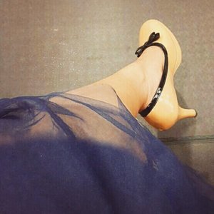 Watching fashion show~#shoes #pastel #heels #girl #tulleskirt #fashion #fashionista #fashionweek #fashiondiaries #PlazaIndonesia25 #PIFW #clozetteID #ClozetteAmbassador @clozetteid