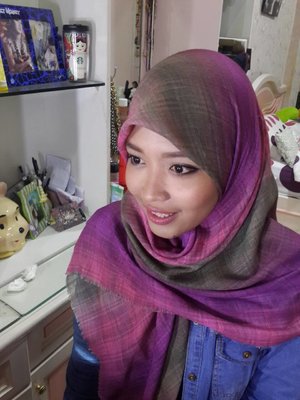 Love my make up , love my square hijabb #clozetteID #HOTDseries2 #scrafMagz