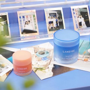 The star of the show! 😉 Lip Sleeping Mask and Water Sleeping Mask❤️ They're the bestseller @laneigeid skincare products and now they are available in various limited edition special scent only at the #laneigebeautyroad2017 event ✨ .
.
#laneige #laneigebeautyroad #skincare #laneigewatersleepingmask #WSMlavender #watersleepingmask #watersleepingmasklavender #lipsleepingmask #laneigelipsleepingmask