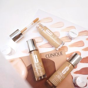 @cliniqueindonesia Beyond perfecting foundation + concealer with SPF 19 PA++ / its a long lasting foundation for up to 12 hours !! Totally love its medium to high coverage since its a combo mix with concealer. Perfection for your base makeup in one go!! They come in 6 various shades perfect to cater to different skin tone needs! .
.
.
Btw good news loves you can get your free sample for five day supply with "Discover Clinique" free samples try out.. anyone can get this offer so check out your favorite Clinique product at Clinique counters. No purchase required* #cliniqueid #cliniquecomplexion #flatlay