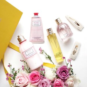 Still in the Valentines spirit 🌹❤️ look at these adorable Rose collection from @loccitane_id #LOccitaneID !! The rosy scent is so soft and warm that it makes heart flutters 🥰 you can also layer the different Rose fragrance of parfume and EDT to create a different mood . Are you feeling happy, relax or ready to challenge the day? Get all your mood lifted with this new L’Occitane Rose Eau de Toilette which is fun and you can customize it according to your mood. 💕
.
.
.
.
#flatlay #shotbystevie #collabwithstevie #beauty #flowers #rose #exploretocreate #clozetteid #sonyforher