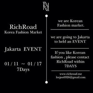 Hey guys! Who likes korean fashion? Especially mens fashion? @rich.road is coming to Indonesia very soon! It's a fashion market that sells a good quality fashion items with a reasonable price. Also They picked the items by themselfs. And they will bring it all the way from Korea! 
If you think it's hard to find korean mens fashion? Well, not anymore!

Order now while the stock lasts!
It will be available only from January 11th - January 17th!

Go check out their page for more info @rich.road 
We are #RichRoadCrew @lee_onnn @zerohoony @___in92 @fresiailham

#clozetteid