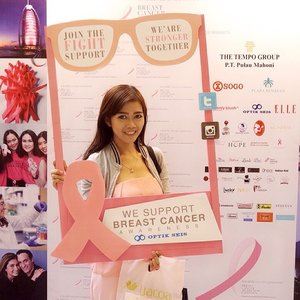 Attending Breast Cancer Awareness #optikseisfightbreadtcancer @optikseis #clozetteid #blogger #potd #motd