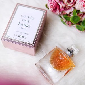 Perfume is like a personal signature, I love beautiful smells La Vie Est Belle L'Eclat by @lancomeofficial🌸🌸🌸..#LancomeID#lavieestbelle #parfume #ClozetteID #style #lifestyle #flatlay