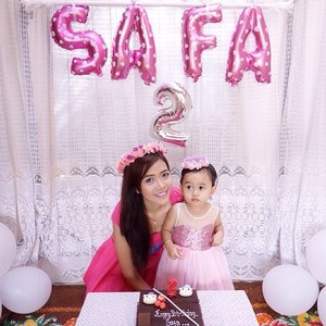 Happy birthday my lovely princes Safa :) #birthdaygirl #cute #baby #instakids #kids #pink #potd #motd #PrettyInPink #clozetteid