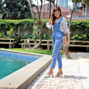 I thank you God for this most amazing day, for the leaping greenly spirits of trees, and for the blue dream of sky and for everything which is natural..Another lovely jumpsuit bluejeans & rihanna white top from @chlorineclothe so in love with all the design, colors & very comfortable..#CHLORINExSILVERSWANootd #ChlorineLook #ChlorineStore #potd #outfitoftheday #outfits #ootd #bestoftheday #lifestyle #blogger #instagood #likeforlike #like4like #fashion #beauty #clozetteid #influencer #beautyblogger #lifestyleblogger