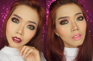 The same look but different lipstick color ❤️or 💖 #makeup #makeuplook #makeupaddict #indonesianfemalebloggers #beauty #blogger #beautybloggerid #clozetteid #clozetteambassador #bestoftheday #mayamiamakeup #anastasiabeverlyhills #hudabeauty #like4like #jeffreestarcosmetics #makeupartist #makeuplover #lifestyle #lifestyleblogger #bloggerslife #lipstickjunkie #lipstickaddict