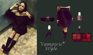 My Vampiric Style...love Vampy look.
#ootd #ClozetteID #vampiricstyle.
0n IG @ceiz.siho