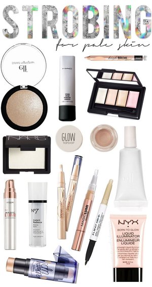 The best strobing products for pale skin! What is strobing? Strobing focuses solely on highlighter, and you’re skipping the chiseled out contour of the past!