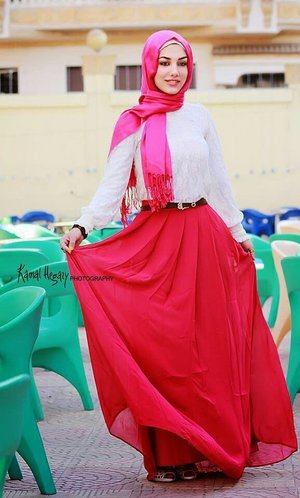 FRESH IN RED#HijabStyleOvalFaceINSPIRATION