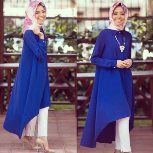 try this style#HijabStyleOvalFaceINSPIRATION#COTW#ClozetteID#IntoTheBlue