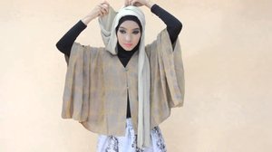 Hijab Tutorial Segi Empat Party Glitter - YouTube