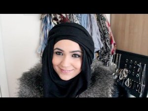 HIjab Tutorial untuk berwajah bulat#HijabTutorialRoundFace |The &quot;MAKE YOUR FACE SLIMMER&quot; Turban Hijab Tutorial - YouTube|