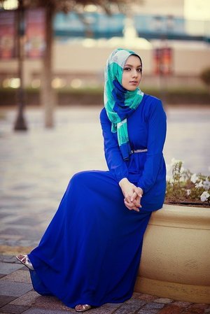 simple#HijabStyleOvalFaceINSPIRATION#COTW#ClozetteID#IntoTheBlue