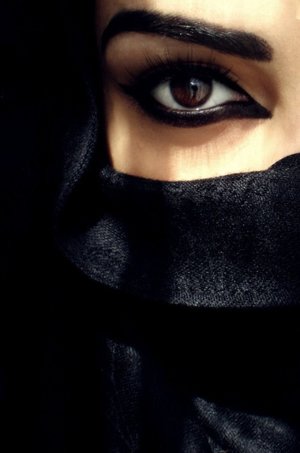 beautiful eyes in niqab#HijabMakeup