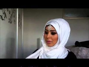 Bridal Hijab tutorial by fatihasWORLD - YouTube#CIDBraids
