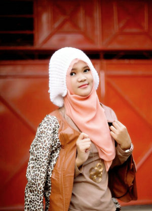 #jaketkulit#weekend#smile#hijab#:)