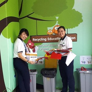 For us, fabulous is doing recycling! It means to love our earth as well. 
In our work place, recycling is one of the thing we need to do and share to the children we teach. So, even we teach in different level but we like to meet at this corner to do this every Friday! 😊😊 Let's go green! 
#weloveourjob
#clozetteid #btpartnerinfab #butterflytwistsseasons