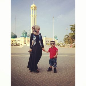 My man 😍😚#hijaboftheday #babyboy #martapura #mosque #masjid #tukatukiku #ClozetteID