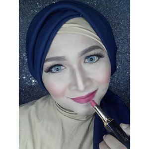 This is my favorite, @purbasari_indonesia Lipstick Colour Matte 95 - Amber .#makeupbyedelyne #hijabbyedelyne #purbasarimattelipstick #purbasari #lipstickoftheday #beautybloggerid #starclozetter #clozetteid