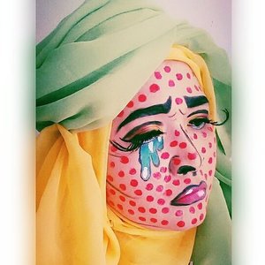 My pop art makeup #makeupbyedelyne #hijabbyedelyne #indonesianbeautyblogger #beautyblogger #bloggerindonesia #makeupartist #makeupaddict #makeupartistsworldwide #wakeupandmakeup #dressyourface #muaindonesia #mua #makeupartist #makeupartistindonesia #clozetteid #makeup #makeupoftheday #motd #makeupinspiration #popart #hijabstyle #hijab #hijabinstyle #hijabIndonesia