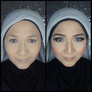 This is my submission for #ramajeefacecontourchallenge
#makeupbyedelyne 
#makeupchallenge
#starclozetter 
#clozetteid 
#makeup
#indonesianbeautyblogger