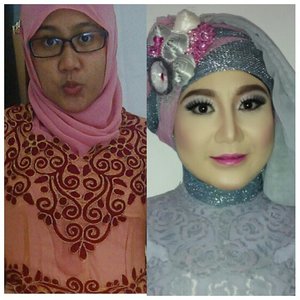 Makeup wisuda untuk Icha STKIP Garut  #makeupbyedelyne #hijabbyedelyne #makeupwisuda #beforeafter #hijab #hijabellamagazine #clozetteid #makeup
