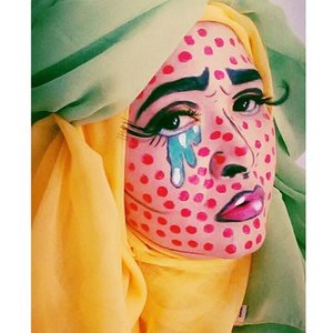 #makeupbyedelyne #hijabbyedelyne #indonesianbeautyblogger #mua #makeupjunkie #makeupartist #wakeupandmakeup #dressyourface #makeupartistworldwide #eyelashes #popart #clozetteid #COTW #clozettehalloween #makeup #makeupandhijab