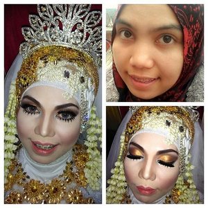 Makeup akad for Shanty 19-10-2014 #makeupbyedelyne #makeupbyme #makeup #weddingmakeup #mua #pengantinmuslim #beforeafter #bride #hijabiqueen #weddinghijab #makeupartist #riaspengantin #indonesianbeautyblogger #clozetteid #makeupartist #muaindonesia #anastasiabeverlyhills #pac_mt #ltpro