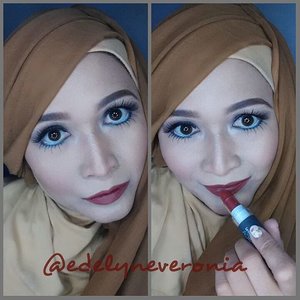 Lipstick from @mineralbotanica Vivid Matte Lipstick 007-dark choco. #makeupbyedelyne #hijabbyedelyne #indonesianbeautyblogger #mua #muaindonesia #makeupartist #makeupaddict #clozetteid #makeup #lipstickoftheday