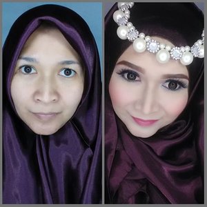 The miracle of makeup. #clozetteid #godiscover #silkygirl #makeupbyedelyne #hijabbyedelyne #indonesianbeautyblogger #mua #muaindonesia #riasmuslimah #eyesoftheday #dressyourface #makeupartist #hijaboftheday #beforeafter #dressyourface