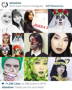 My 2016 instagram feed in one frame!

A lot things happend during 2016. Whether it was happiness or sadness, we should take it as lesson to face the years ahead. Let's face the 2017 together! 💪💪💪 By the way, I think I should do more 'unusual' makeup look in 2017 😏😏😏 hahaha

#bestnine #allseebee #clozetteid