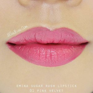 Emina Sugar Rush Lipstick 01 Pink Velvet#emina #sugarrushlipstick #allseebee #clozetteid