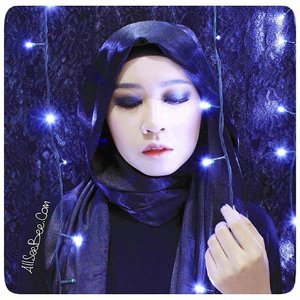 Nighty night!#smokeyeye #ombrelip #hijab #black #allseebee #clozetteambassador #ClozetteID #ivgbeauty #indobeautygram