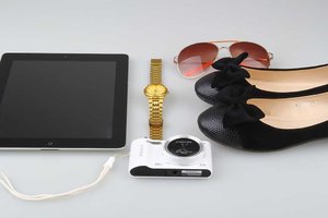 My kind of Sunday.. ipad, Samsung camera, gold watch, New Look sunglasses, The Blow Shoes flat shoes