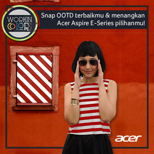 Join me showing off my daily OOTD on Acer #WorkinColors competition for more info : http://www.acerid.com/workincolors/