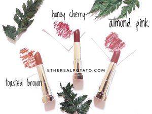 Ethereal Potato - Ellen Lim: [REVIEW] Nyobain 3 Shade Terbaru Maybelline The Powder Mattes : Honey Cherry, Almond Pink, Toasted Brown