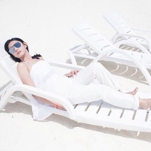 Chillin by the beach in Driven Snow by @shopestherlin #clozetteid #ootd #lookbookindonesia